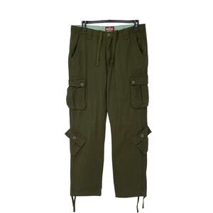 NWOT Matchstick Olive Green Cargo Pants 34x31‎ Grunge Workwear
